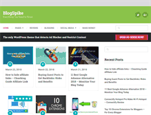 Tablet Screenshot of blogspike.com